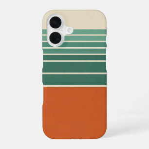 Funda Para iPhone 16 Bloque y rayas retro