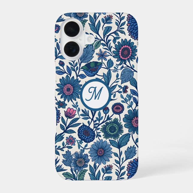 Funda Para iPhone 16 Blue and Pink Delight (Reverso )