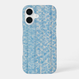 Funda Para iPhone 16 Blue Botanical Stripe Phone Case