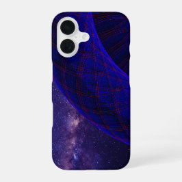 Funda Para iPhone 16 Blue Space Donuts Geometric iPhone 16 Case