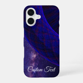 Funda Para iPhone 16 Blue Space Donuts Geometric iPhone 16 Case