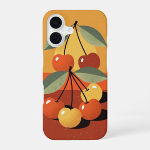 Funda Para iPhone 16 Bodegón de Cereza Vintage