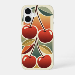 Funda Para iPhone 16 Bodegón de Cereza Vintage