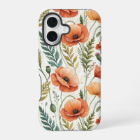 Boho Garden of Beautiful Poppies