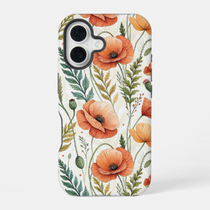 Funda Para iPhone 16 Boho Garden of Beautiful Poppies