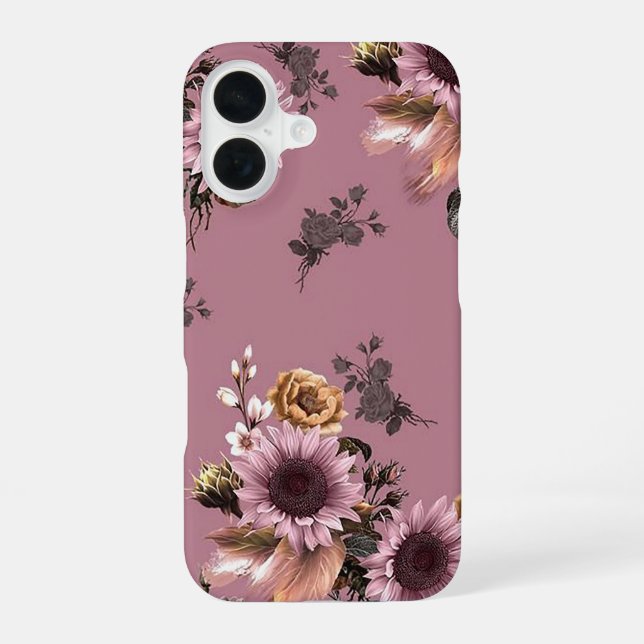 Funda Para iPhone 16 Boho Sunflowers (Reverso )