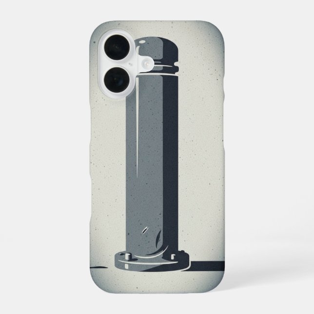 Funda Para iPhone 16 Bolardo de calle retro (Reverso )
