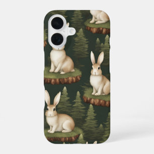 Funda Para iPhone 16 Bonitos Bunnids Divertidos Sobre El Fondo Eververd