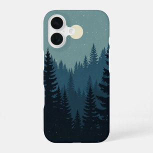 Funda Para iPhone 16 Bosque Antiguo Bajo la Luna