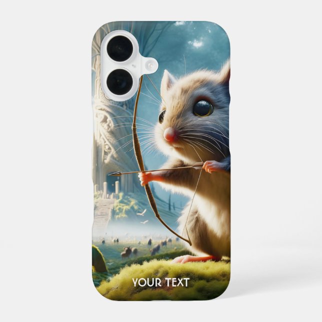 Funda Para iPhone 16 Bosque De Ratones Con Lazo De Fantasía Lindo (Reverso )