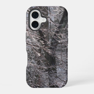 Funda Para iPhone 16 Bosque helado brillante en la luz de la mañana I