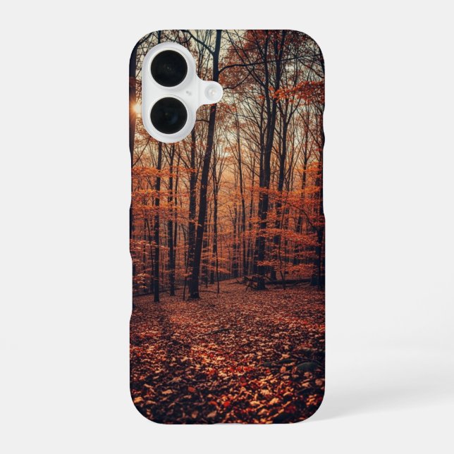 Funda Para iPhone 16 Bosque Retro de Otoño (Reverso )