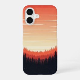 Funda Para iPhone 16 Bosque Retro Resplandeciente