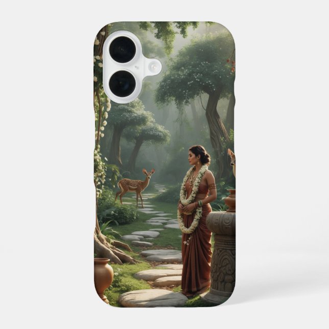 Funda Para iPhone 16 Bosque Sereno  (Reverso )