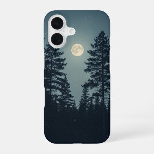 Funda Para iPhone 16 Bosque Vintage Bajo la Luna