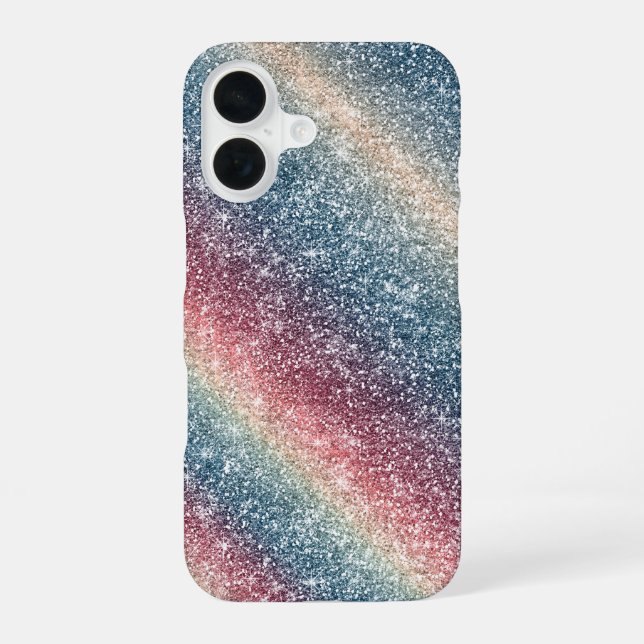 Funda Para iPhone 16 Brillo de Arcoíris  (Reverso )