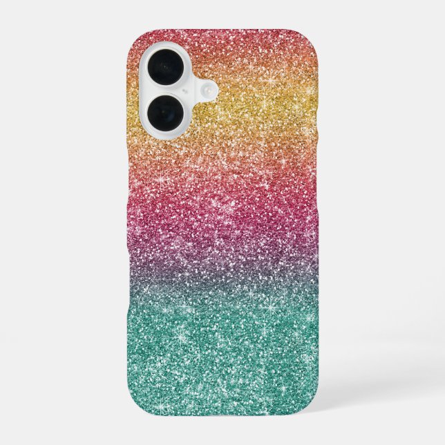 Funda Para iPhone 16 Brillo de Arcoíris  (Reverso )
