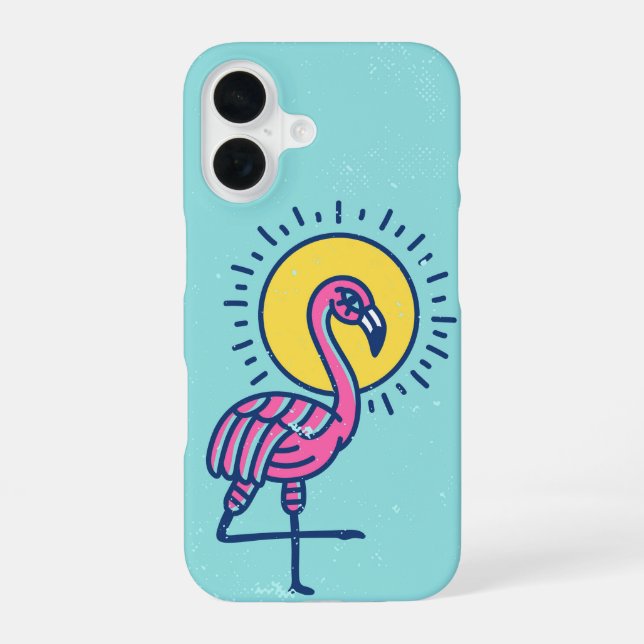 Funda Para iPhone 16 Brillo de Flamenco Solar Swagger (Reverso )