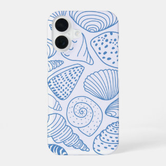 Funda Para iPhone 16 Brisa costera - Blue Beach Shell iPhone 16