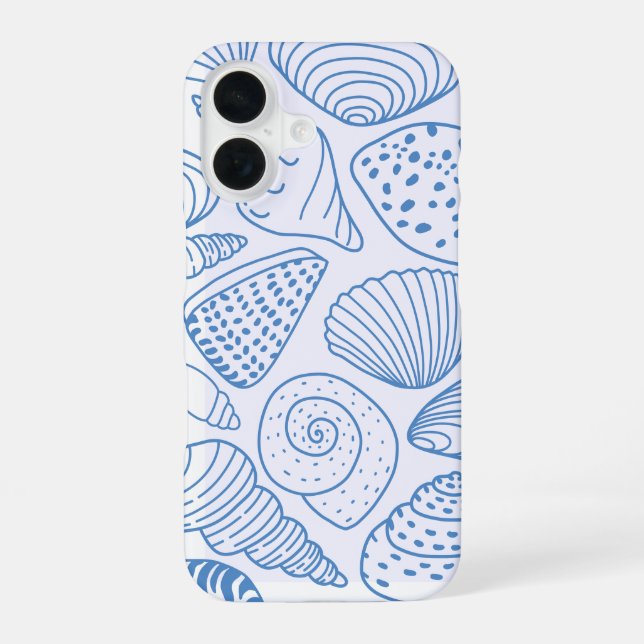 Funda Para iPhone 16 Brisa costera - Blue Beach Shell iPhone 16 (Reverso )
