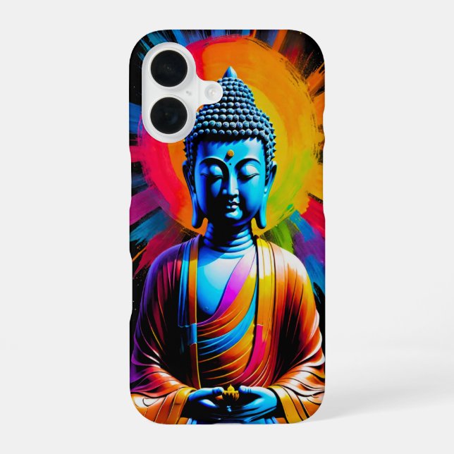 Funda Para iPhone 16 Buda - Rayos de Tranquilidad (Reverso )