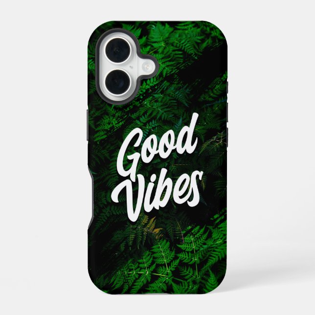 Funda Para iPhone 16 Buen Vibes Estilo De Naturaleza Botánica (Reverso )