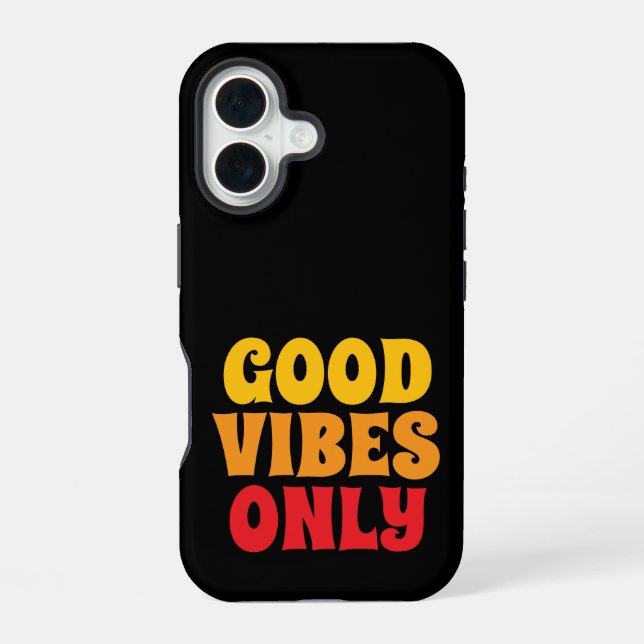 funda para iPhone 16 buenas vibras solamente (Reverso )