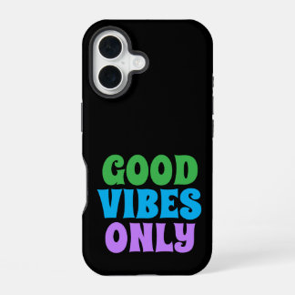 Funda para iPhone 16 buenas vibras solamente