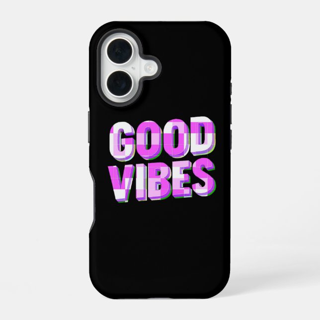 Funda Para iPhone 16 BUENOS VIBOS - Personalizado (Reverso )