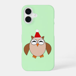 Funda Para iPhone 16 Búho Navideño Adorable