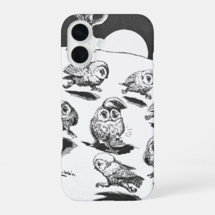Funda Para iPhone 16 Búhos a la luz de la luna, Louis Wain