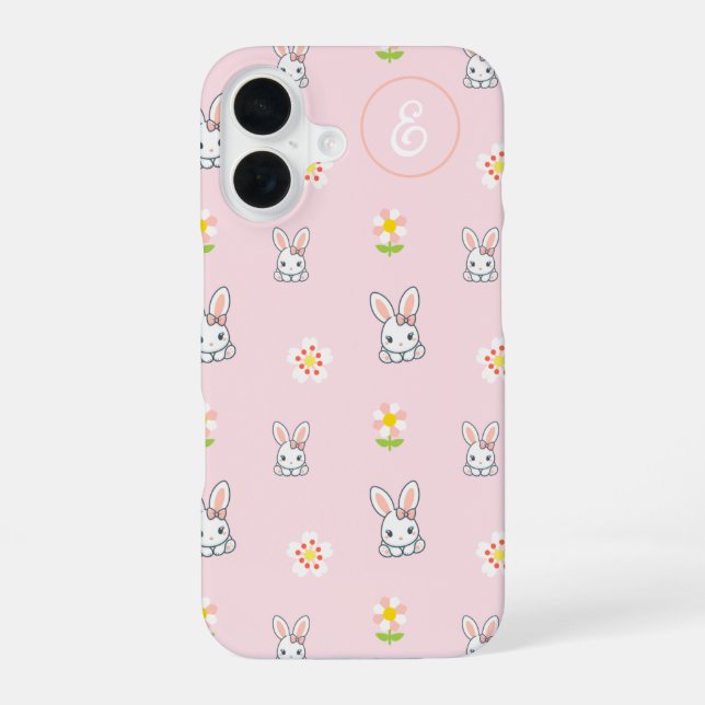 Funda Para iPhone 16 Bunny Bloom Delight (Reverso )