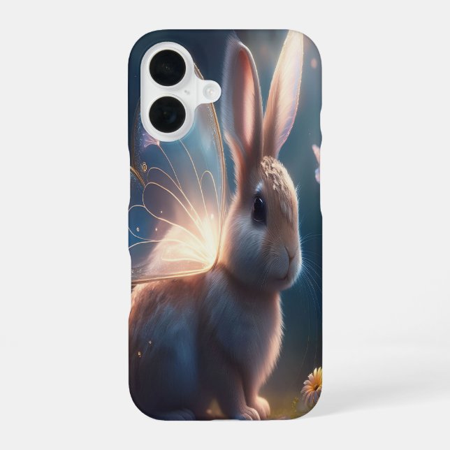 Funda Para iPhone 16 Bunny mariposa (Reverso )