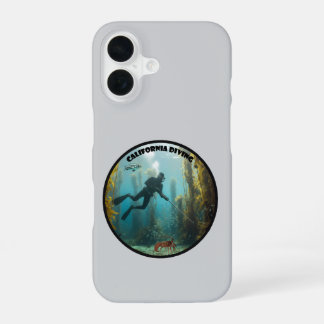 Funda Para iPhone 16 Buzo de inmersión libre de California con peces y