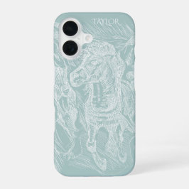 Funda Para iPhone 16 Caballo al galope – Edvard Munch – Personalizado 