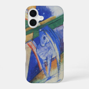 Funda Para iPhone 16 Caballo azul con arco iris de Franz Marc