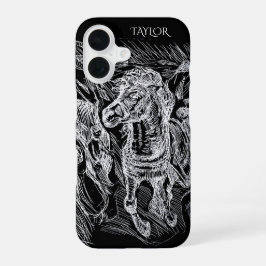 Funda Para iPhone 16 Caballo Galopante – Edvard Munch Personalizado 
