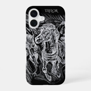Funda Para iPhone 16 Caballo Galopante – Edvard Munch Personalizado 