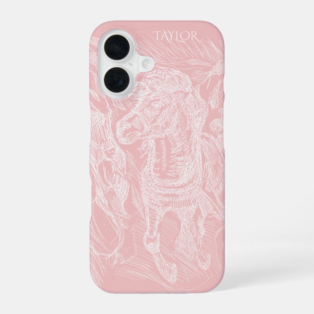 Funda Para iPhone 16 Caballo Galopante – Edvard Munch – Personalizado  (Reverso )