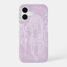 Funda Para iPhone 16 Caballo Galopante – Edvard Munch – Personalizado 