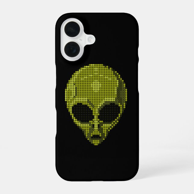 Funda Para iPhone 16 Cabeza de Alien Verde (Reverso )
