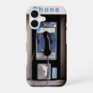 Funda Para iPhone 16 Cabina telefónica pública de Nueva York, cabina te