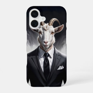Funda Para iPhone 16 Cabra elegante caballero en escena de retrato form