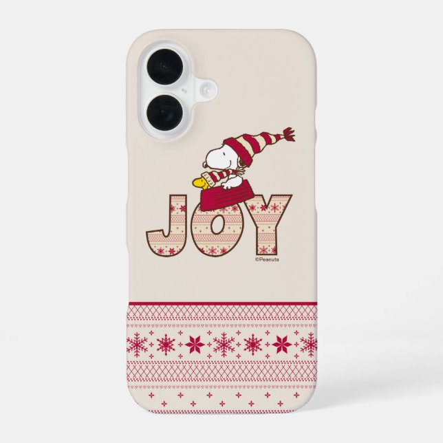 Funda Para iPhone 16 Cacahuetes | Snoopy & Woodstock Joy Sled Ride (Reverso )