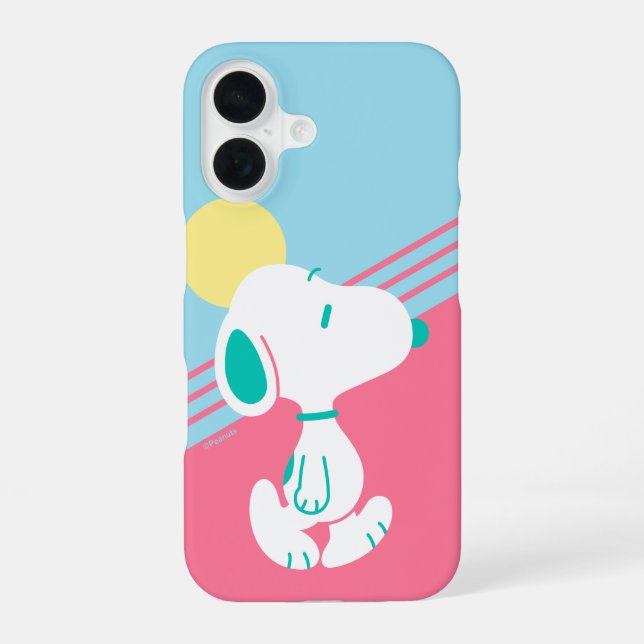 Funda Para iPhone 16 Cacahuetes | Sueños Deco de Snoopy Sol (Reverso )