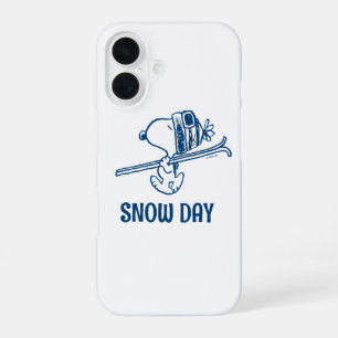 Funda Para iPhone 16 Cacahuetes Viaje en Ski Snoopy