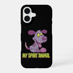 Funda Para iPhone 16 Cachorro Zombie es mi animal espiritual