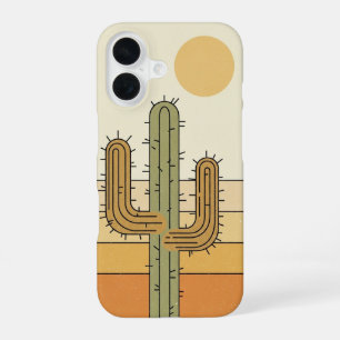 Funda Para iPhone 16 Cactus del desierto vintage