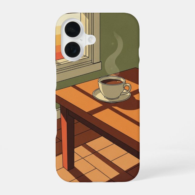 Funda Para iPhone 16 Café Sol de Mañana (Reverso )