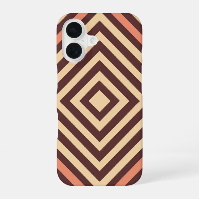 Funda Para iPhone 16 Café y crema (Reverso )